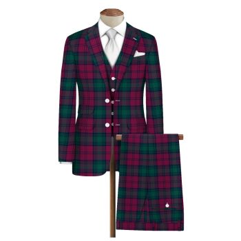 Clan Lindsay Tartan Three Piece Suit