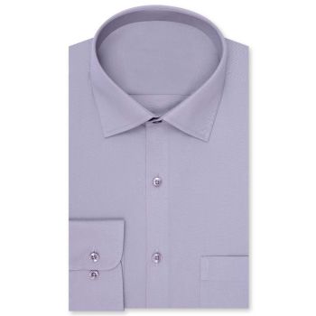 Grey Plain Classic Fit Shirt 